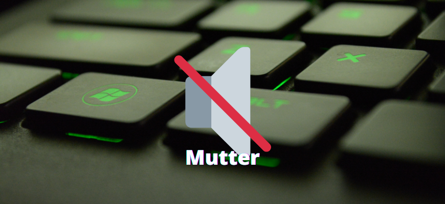 Mutter отключение звука с клавиатуры